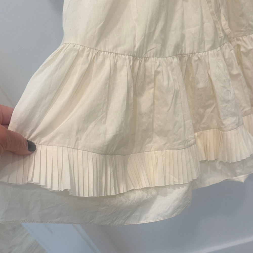 Cream Ruffled Dress - Picture 4 of 7